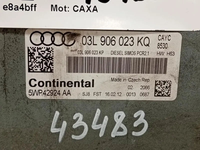 Centralina Iniezione 03L 906 023 KQ Audi A1 8XA Sportback 2012