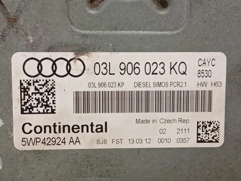 Centralina Iniezione 03L906023KQ 5WP42924AA Audi A1 8XA Sportback 2012