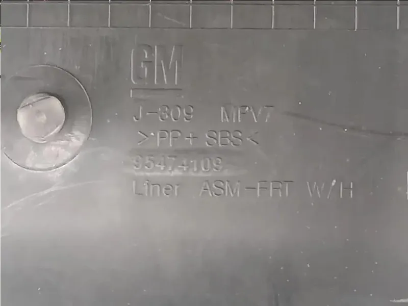 Passaruota Parte ANT ANT DX 95474109 Chevrolet Orlando 2011