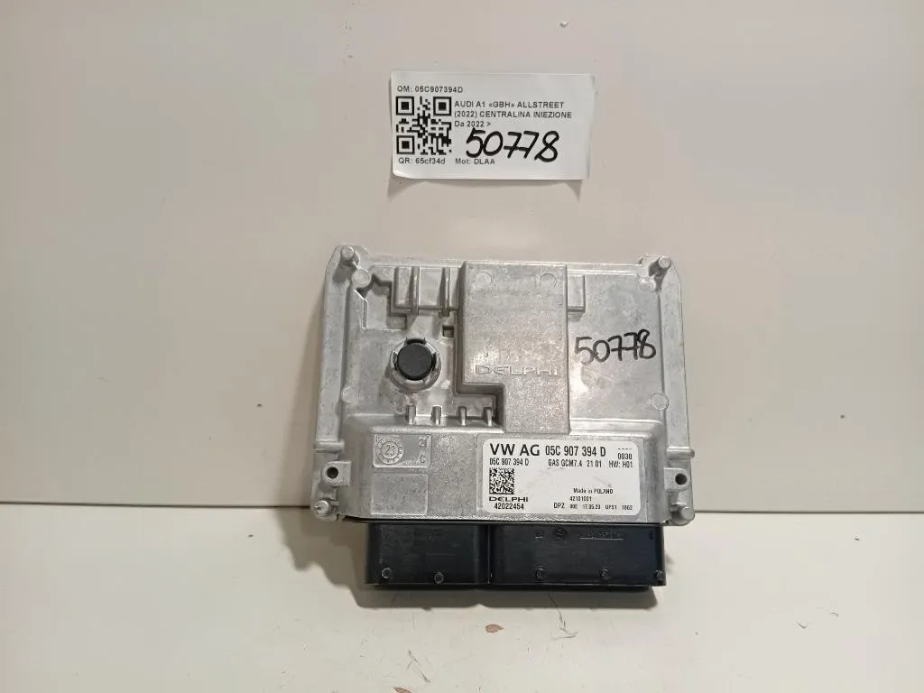 Centralina Iniezione 05C907394D Audi A1 GBH Allstreet 2022