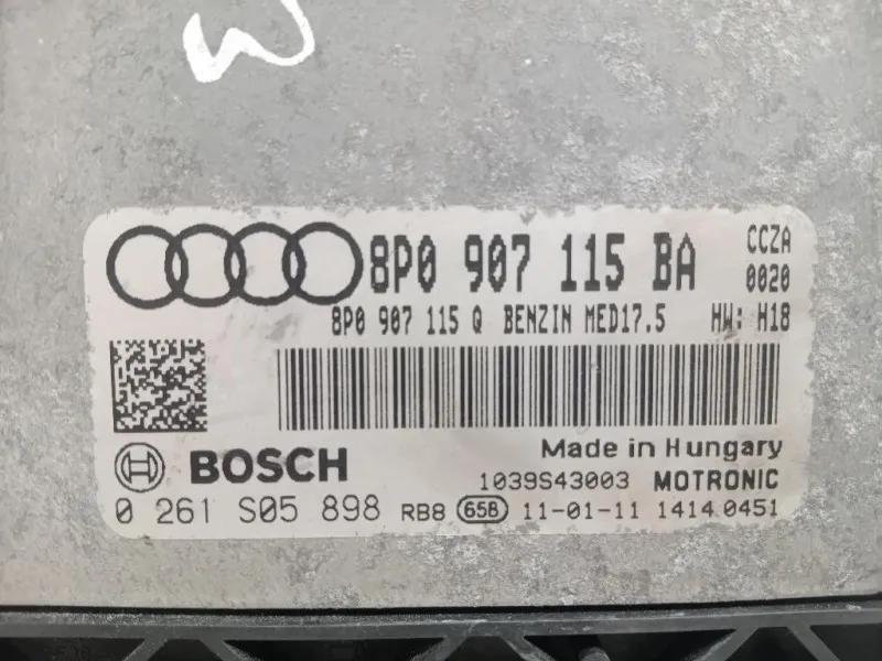 Centralina Iniezione 8P0907115BA Audi A3 8PA Sportback 2008