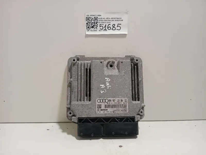 Centralina Iniezione 8P0907115BA Audi A3 8PA Sportback 2008