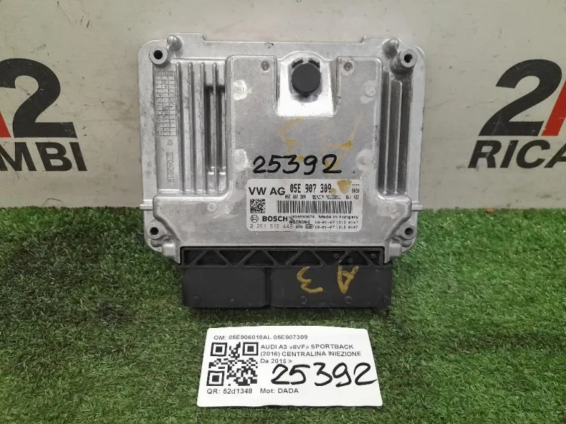 Centralina Iniezione 05E906018AL 05E907309 Audi A3 8VF Sportback 2016