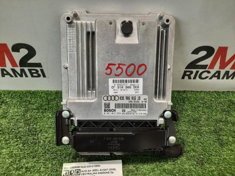 Centralina Iniezione 03G906016JD 0281012654 Audi A4 8ED Avant 2005