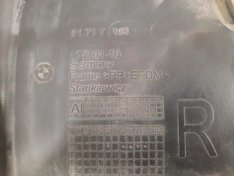 Passaruota ANT DX 175701-10 51717193510 Bmw Serie 5 F07 GT 2010