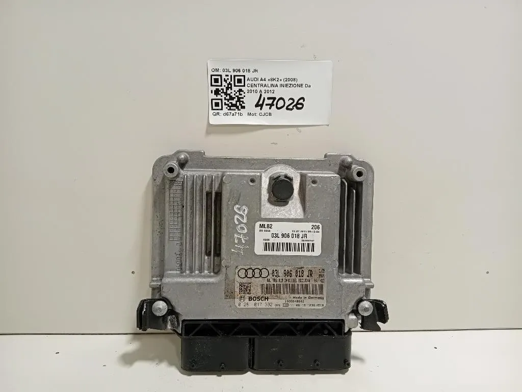 Centralina Iniezione 03L 906 018 JR Audi A4 8K2 2008
