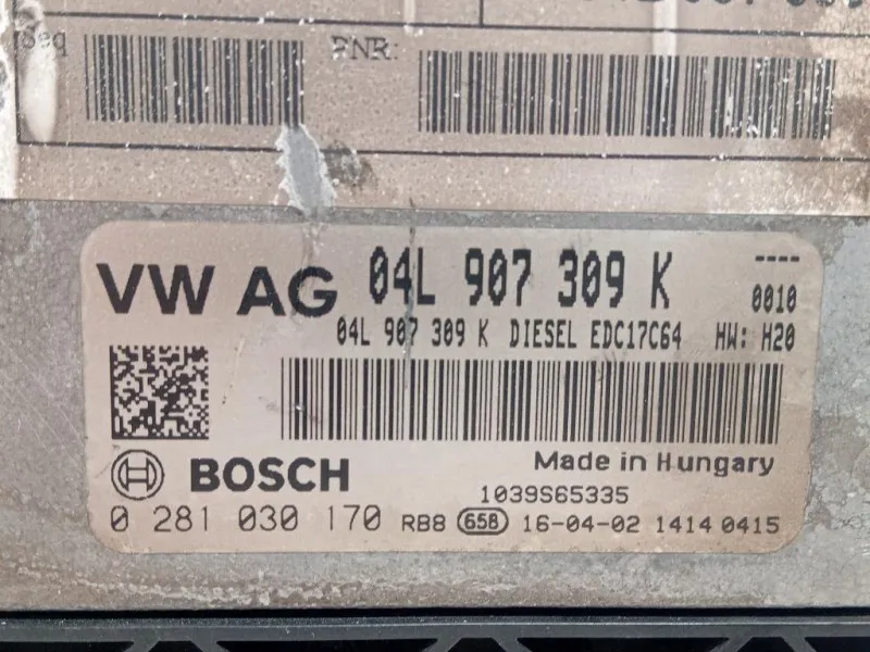 Centralina Iniezione 04L 907 309 K Audi Q3 8UB 2012