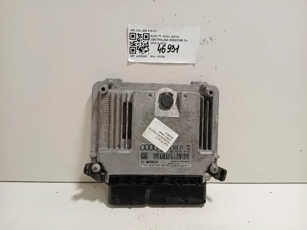 Centralina Iniezione 03L 906 018 DT ECU Audi TT 8J3 2010