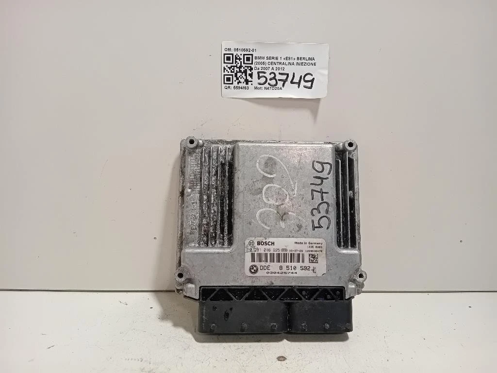 Centralina Iniezione 8510592-01 Bmw Serie 1 E81 Berlina 2005