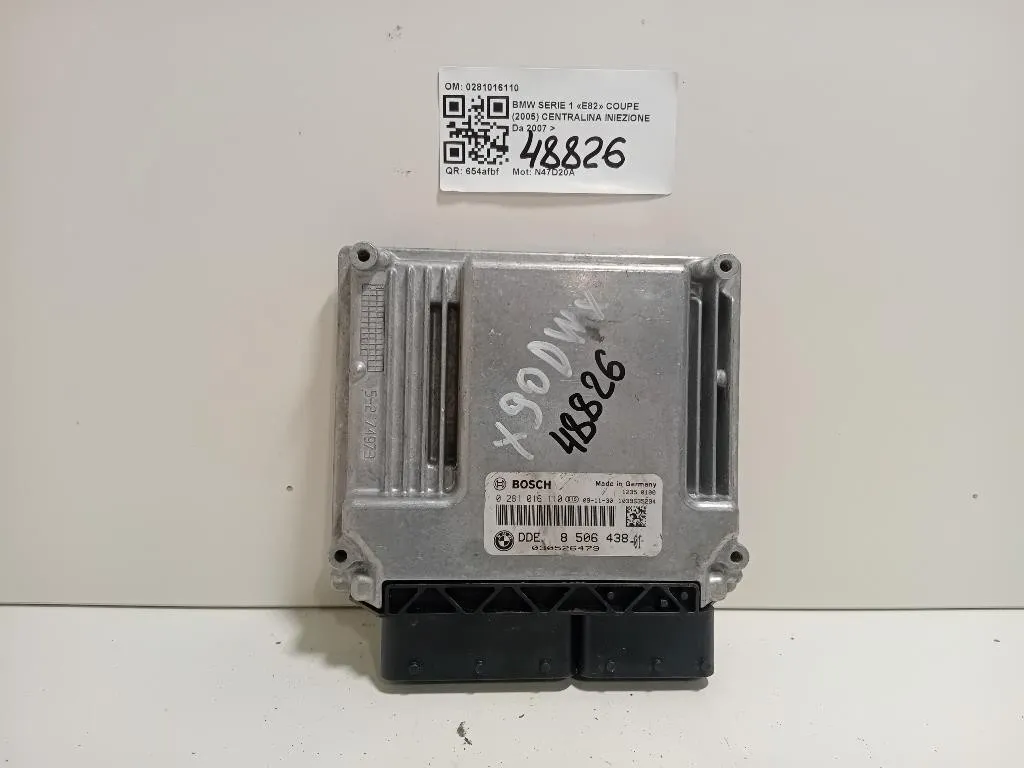 Centralina Iniezione 0281016110 Bmw Serie 1 E82 Coupe 2005