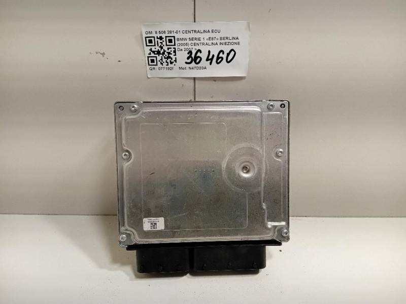 Centralina Iniezione 8 506 281-01 CENTRALINA ECU Bmw Serie 1 E87 Berlina 2005