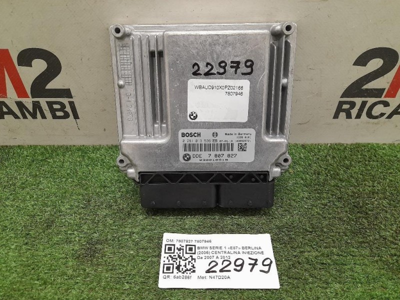 Centralina Iniezione 7807827 7807946 Bmw Serie 1 E87 Berlina 2005