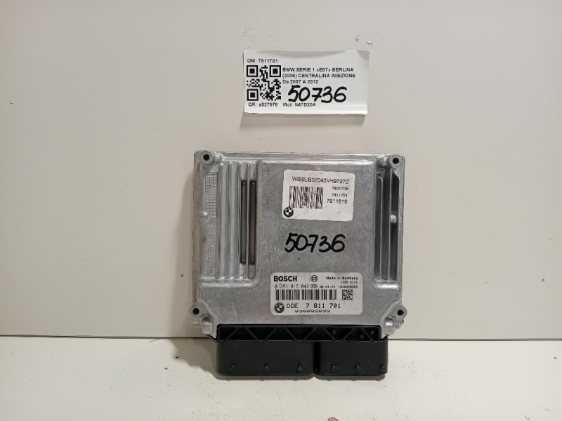 Centralina Iniezione 7811701 Bmw Serie 1 E87 Berlina 2005