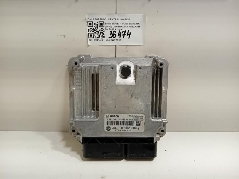 Centralina Iniezione 8 582 280-01 CENTRALINA ECU Bmw Serie 1 F20 Berlina 2012