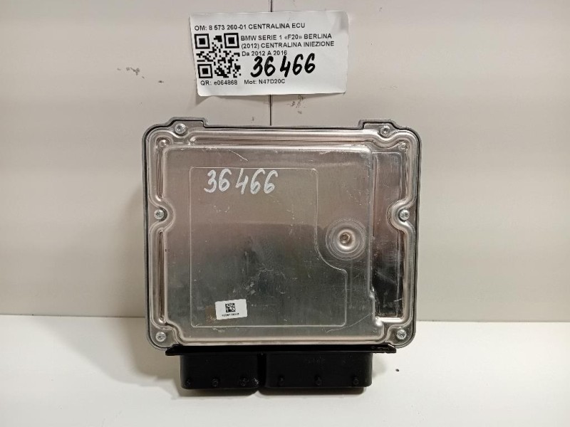 Centralina Iniezione 8 573 260-01 CENTRALINA ECU Bmw Serie 1 F20 Berlina 2012