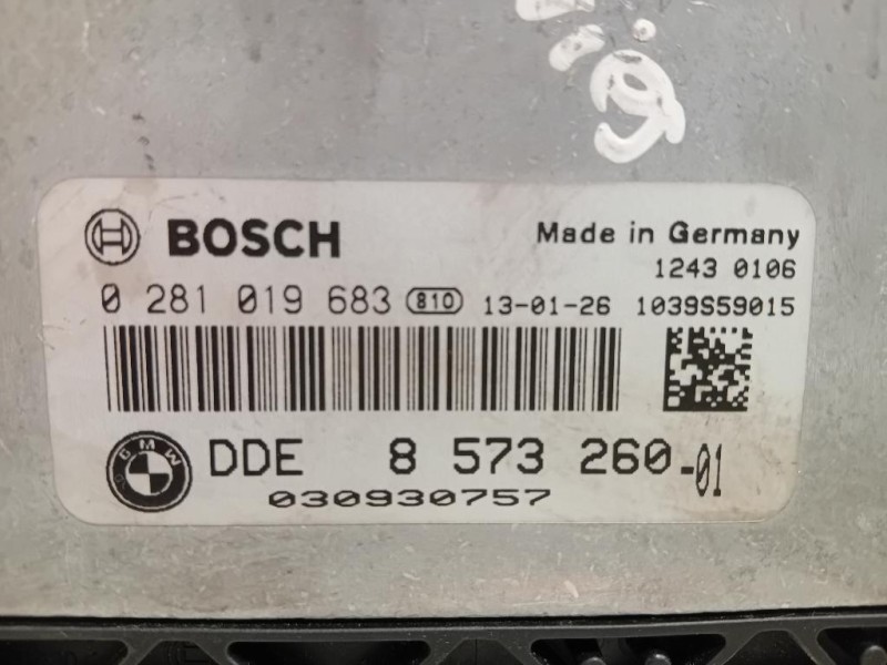 Centralina Iniezione 8 573 260-01 CENTRALINA ECU Bmw Serie 1 F20 Berlina 2012