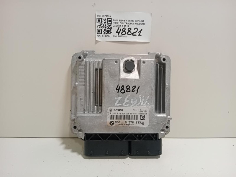 Centralina Iniezione 8576333 Bmw Serie 1 F20 Berlina 2012