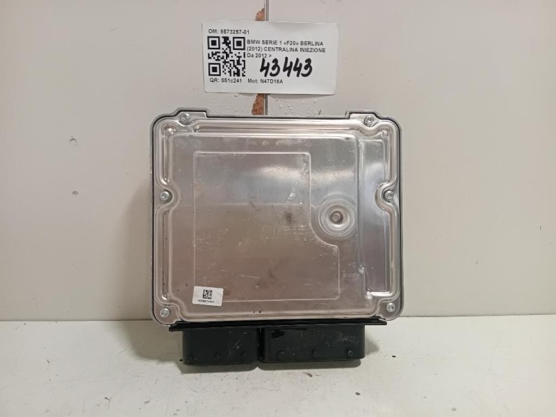 Centralina Iniezione 8573257-01 Bmw Serie 1 F20 Berlina 2012