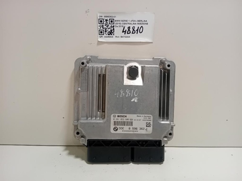 Centralina Iniezione 8596362-01 Bmw Serie 1 F20 Berlina 2015