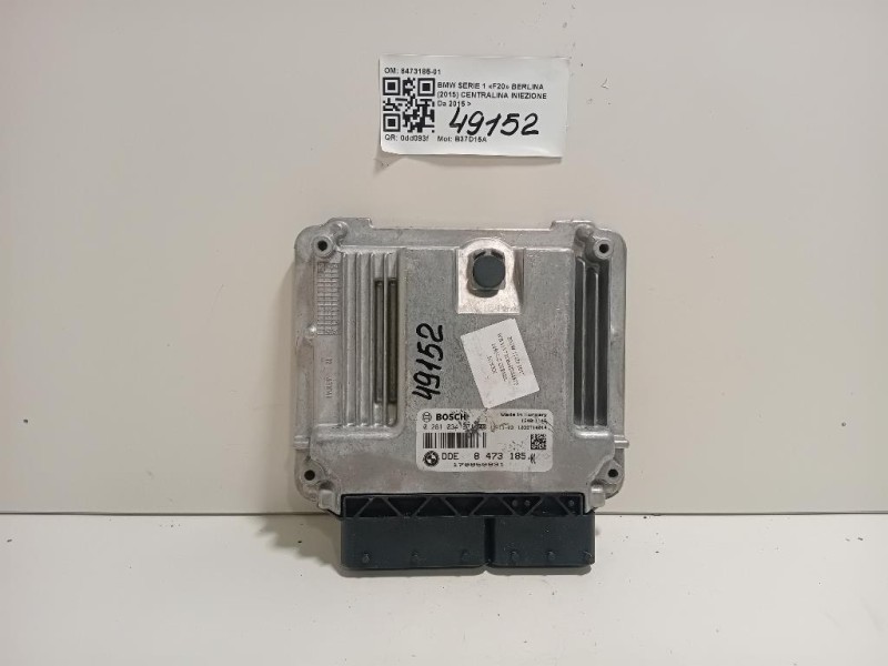 Centralina Iniezione 8473185-01 Bmw Serie 1 F20 Berlina 2015