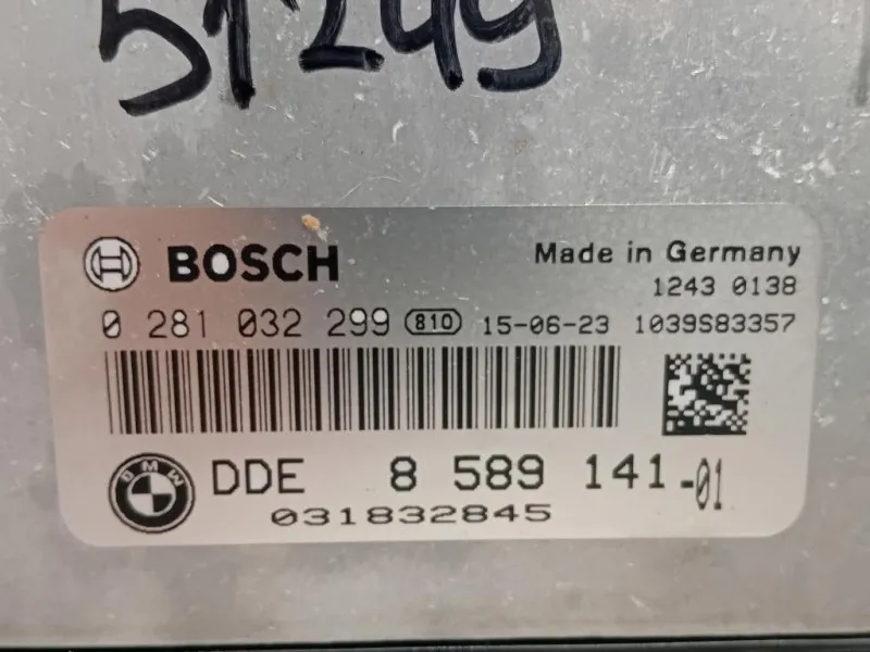 Centralina Iniezione 8589141 0281032299 Bmw Serie 1 F20 Berlina 2015