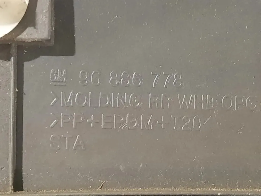 Passaruota POST DX MODANATURA 96886778 Chevrolet Orlando 2011