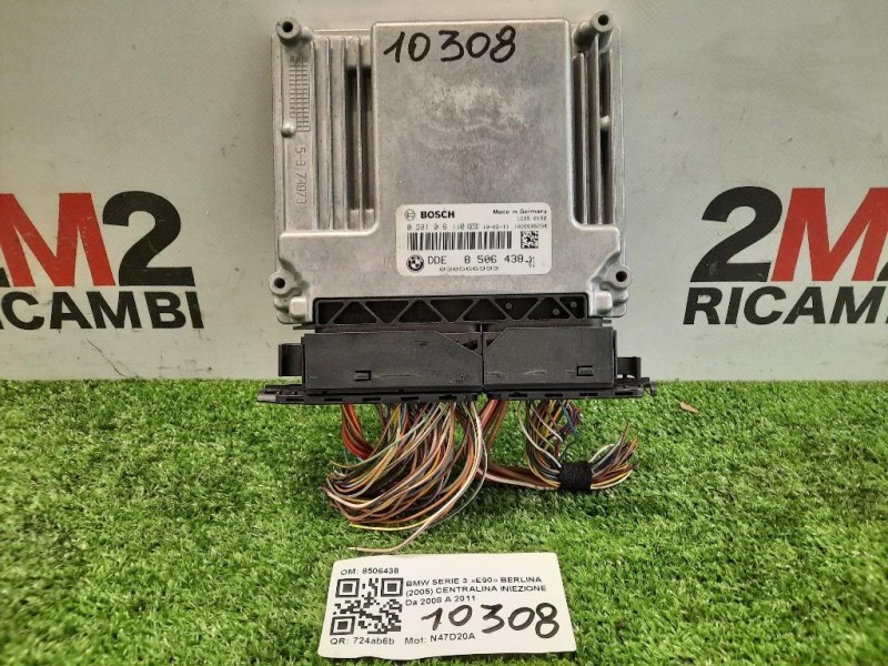 Centralina Iniezione 8506438 Bmw Serie 3 E90 Berlina 2005