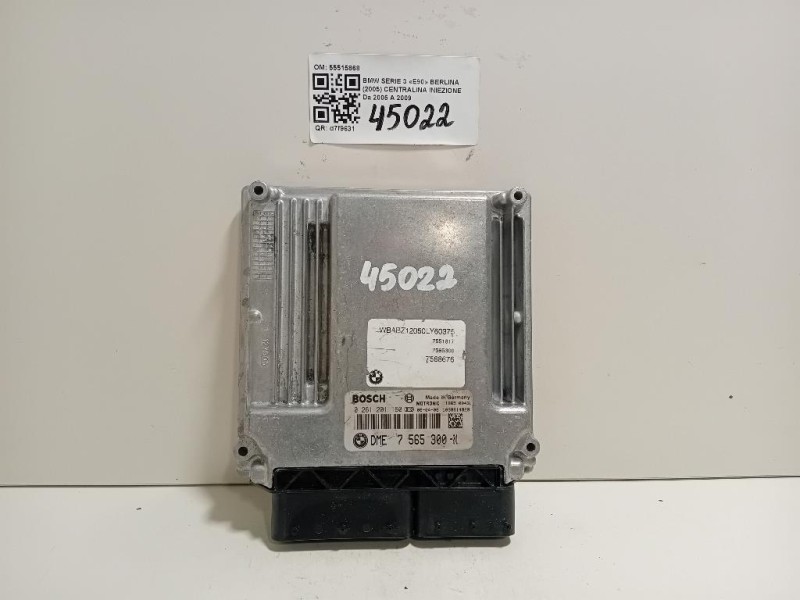 Centralina Iniezione 0 261 201 160 Bmw Serie 3 E90 Berlina 2005