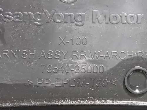 Passaruota POST DX 79540-35000 Ssangyong Tivoli 2015