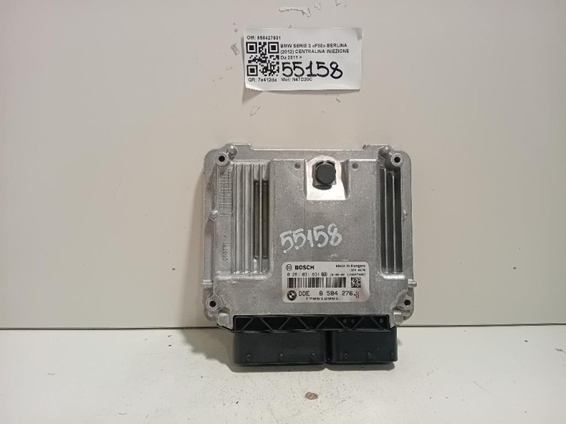 Centralina Iniezione 858427601 Bmw Serie 3 F30 Berlina 2012