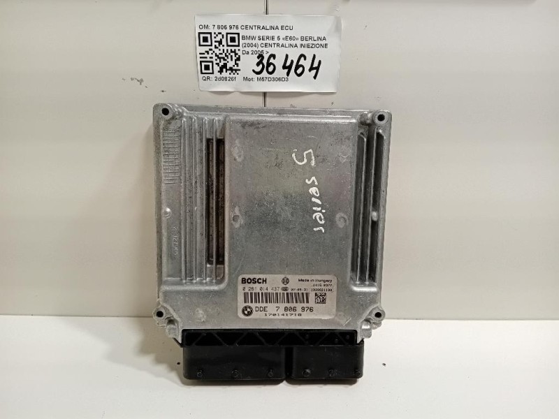 Centralina Iniezione 7 806 976 CENTRALINA ECU Bmw Serie 5 E60 Berlina 2004