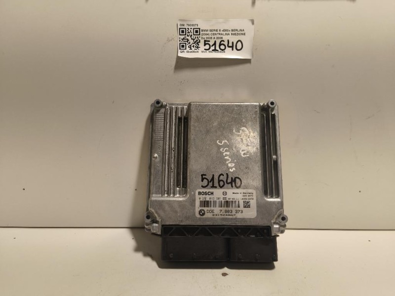 Centralina Iniezione 7803373 Bmw Serie 5 E60 Berlina 2004