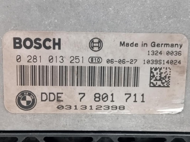 Centralina Iniezione 7801711 Bmw Serie 5 E60 Berlina 2004