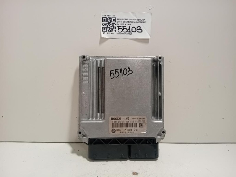 Centralina Iniezione 7801711 Bmw Serie 5 E60 Berlina 2004