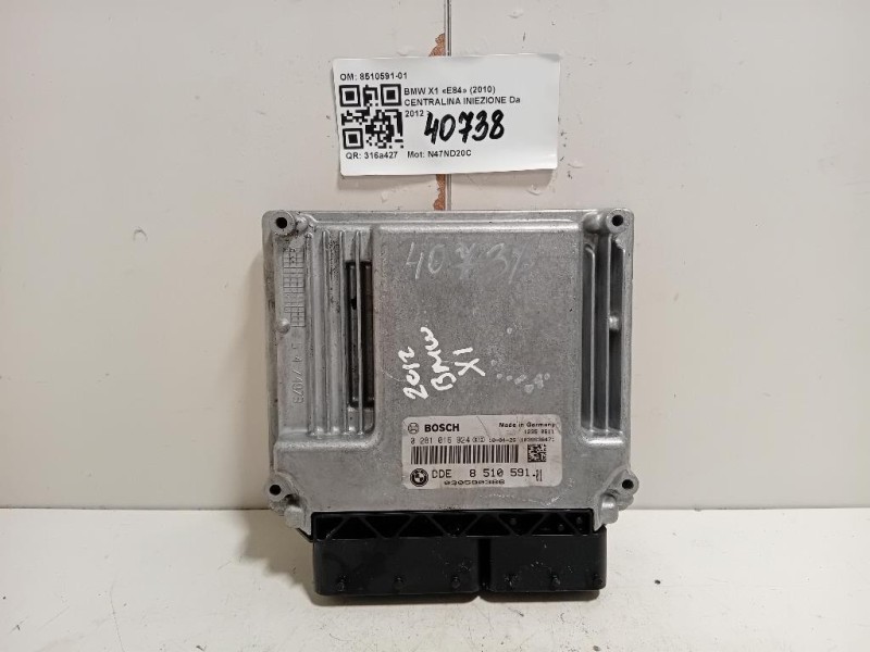 Centralina Iniezione 8510591-01 Bmw X1 E84 2010