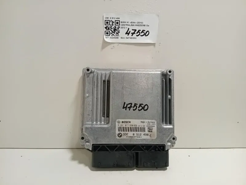 Centralina Iniezione 8 512 498 Bmw X1 E84 2010