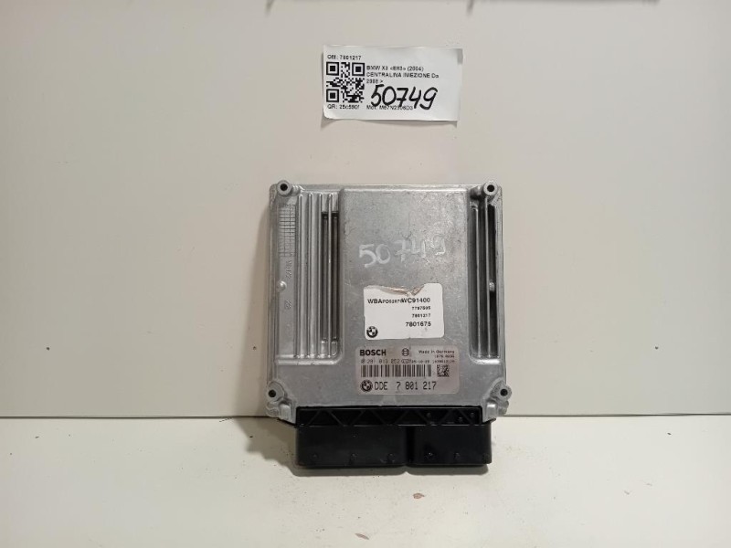 Centralina Iniezione 7801217 Bmw X3 E83 2004