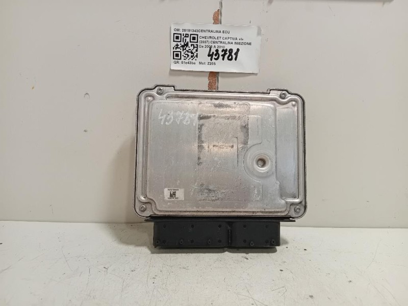 Centralina Iniezione 25181343CENTRALINA ECU Chevrolet Captiva I 2007
