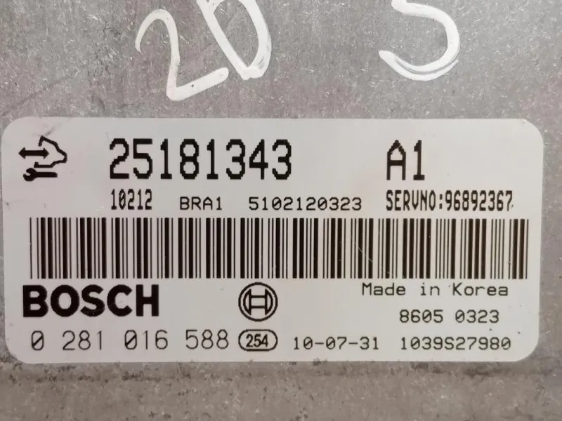 Centralina Iniezione 25181343CENTRALINA ECU Chevrolet Captiva I 2007