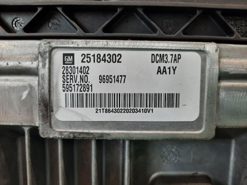 Centralina Iniezione 25184302 28301402 96951477 595172891 Chevrolet Cruze 2009