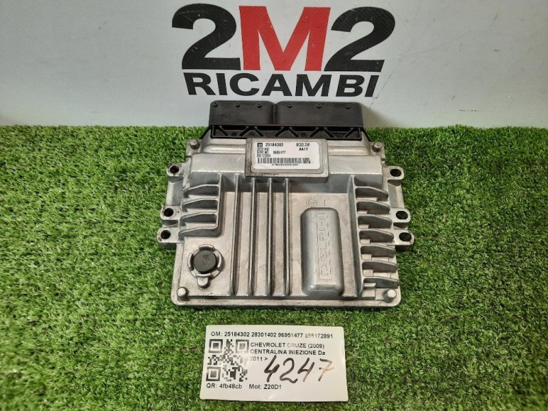Centralina Iniezione 25184302 28301402 96951477 595172891 Chevrolet Cruze 2009