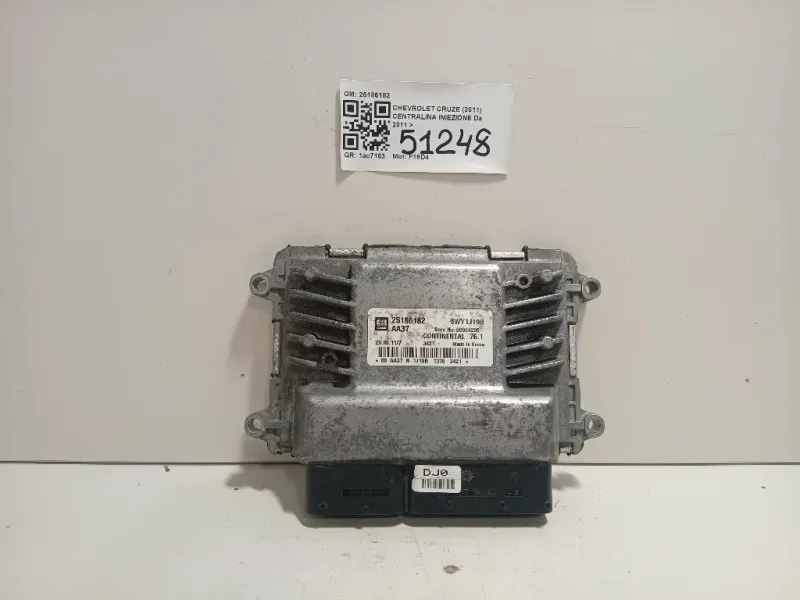 Centralina Iniezione 25186182 96964295 Chevrolet Cruze 2011