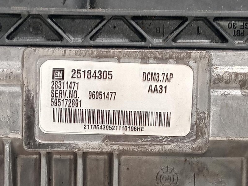 Centralina Iniezione 25184305 Chevrolet Orlando 2011