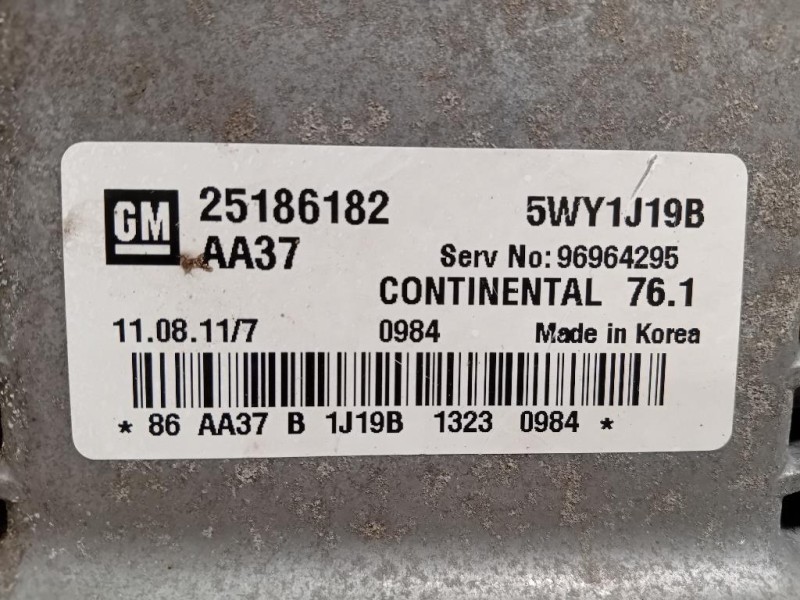 Centralina Iniezione 25186182 Chevrolet Orlando 2011