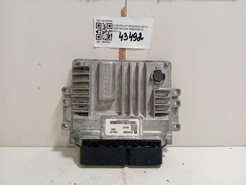 Centralina Iniezione 25184306 Chevrolet Orlando 2011