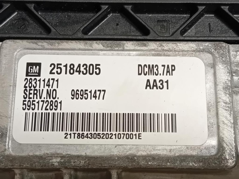 Centralina Iniezione 25184305 Chevrolet Orlando 2011