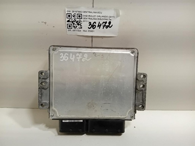 Centralina Iniezione 25187592 CENTRALINA ECU Chevrolet Orlando 2011