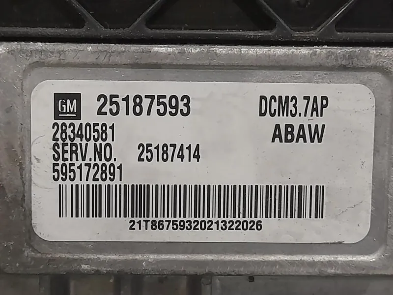 Centralina Iniezione 25187593 Chevrolet Orlando 2011