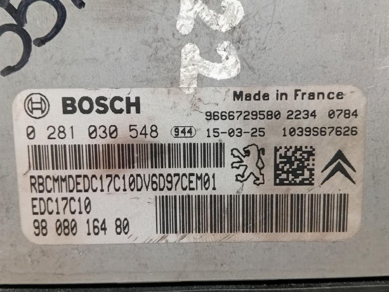 Centralina Iniezione 9808016480 Citroen Berlingo III 2015