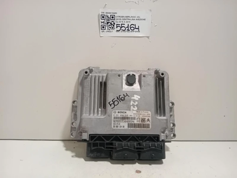Centralina Iniezione 9808016480 Citroen Berlingo III 2015
